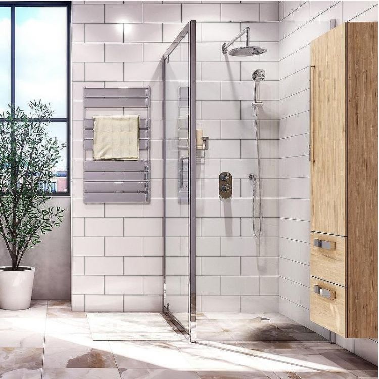 Душевой уголок WasserKRAFT Berkel 110x80 48P14 профиль Хром стекло прозрачное