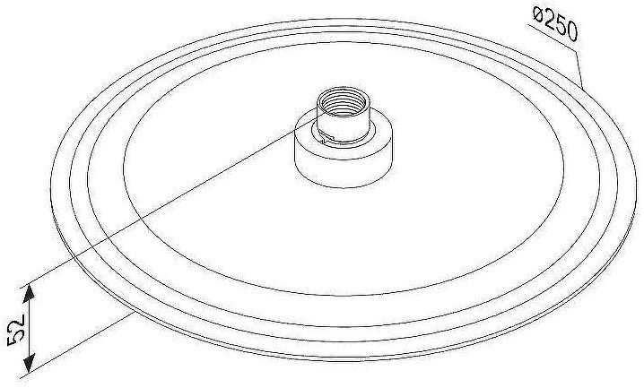 Верхний душ Damixa Scandinavian Pure 936050300 Черный матовый Верхний душ Damixa Scandinavian Pure 936050300 Черный матовый