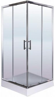 Душевой уголок Esbano ESR-8034 100x100 ESUGR8034 профиль Хром стекло рифленое