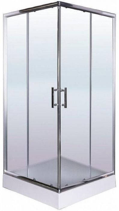 Душевой уголок Esbano ESR-8034 100x100 ESUGR8034 профиль Хром стекло рифленое