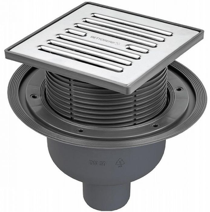 Душевой трап Bettoserb 14702510 с решеткой Хром глянцевый