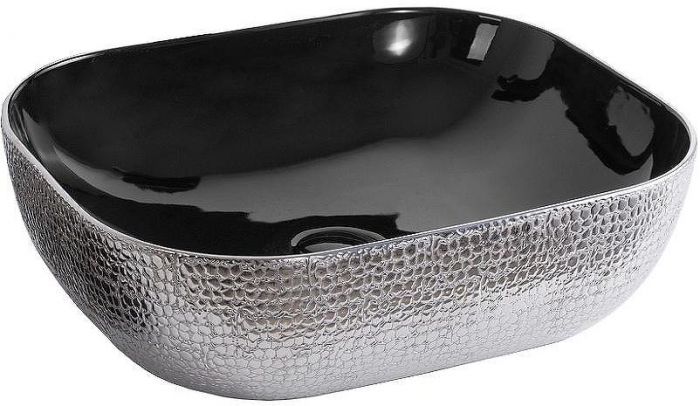 Раковина-чаша CeramaLux 50 D1302H020 Серебро Черная