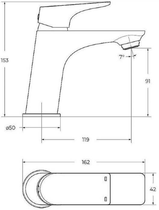 Смеситель для раковины BelBagno Marino MARINO-LVM-CRM-W0 Хром