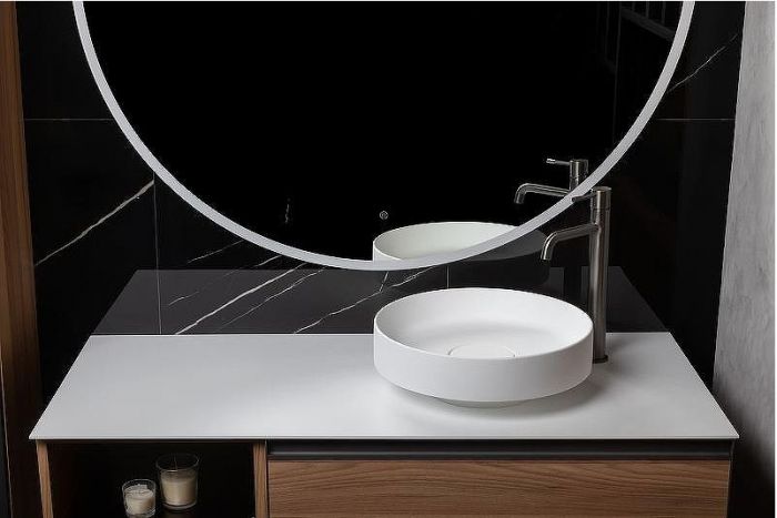 Раковина-чаша Boheme Corian 40 801-MW Белая матовая