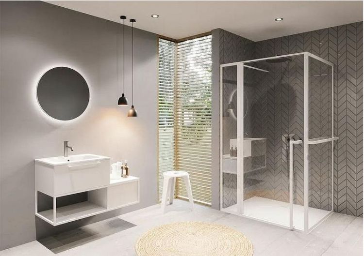 Душевой уголок Riho Lucid GD203 130х90 G005023121 (GD213B090) профиль Черный стекло прозрачное