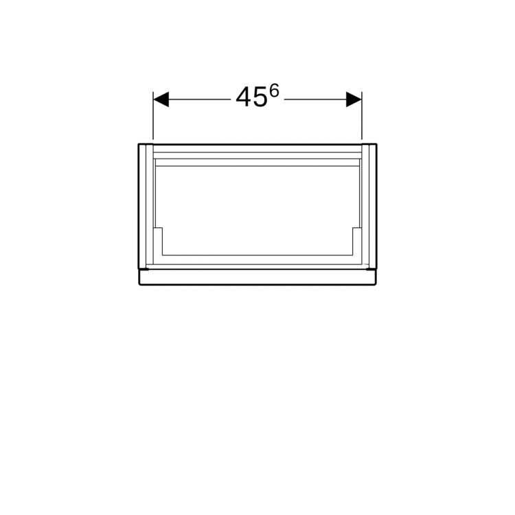 Тумба под раковину Geberit iCon XS, 52x31, платина [840054000]