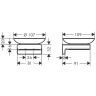 Hansgrohe AddStoris Мыльница, цвет: черный матовый