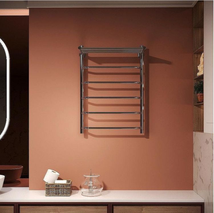 Водяной полотенцесушитель Aringa Римини 80x50 AR03024CH с полкой Хром