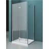 Душевой уголок BelBagno Albano 80х90 ALBANO-ASH-1-80/90-C-Cr профиль Хром стекло прозрачное