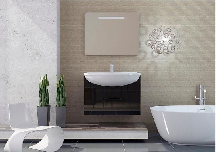 Зеркало SanVit Модерн 120 zmodern120 с подсветкой с кнопочным выключателем