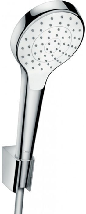 Hansgrohe Cromа Select S 1jet/Port Настенный держатель с ручным душем, цвет: хром/белый