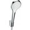 Hansgrohe Cromа Select S 1jet/Port Настенный держатель с ручным душем, цвет: хром/белый