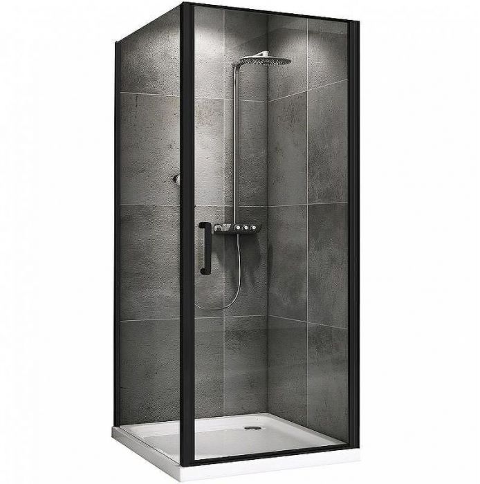 Душевой уголок Abber Sonnenstrand 90x85 AG04090B-S85B профиль Черный стекло прозрачное