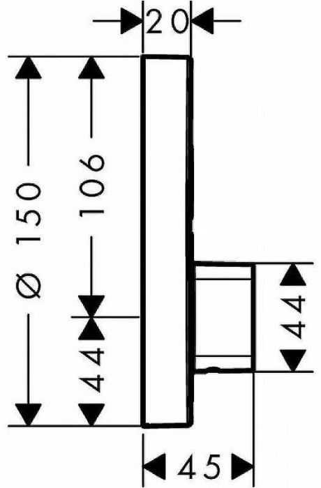 Смеситель для душа Hansgrohe ShowerSelect S 15748000 Хром