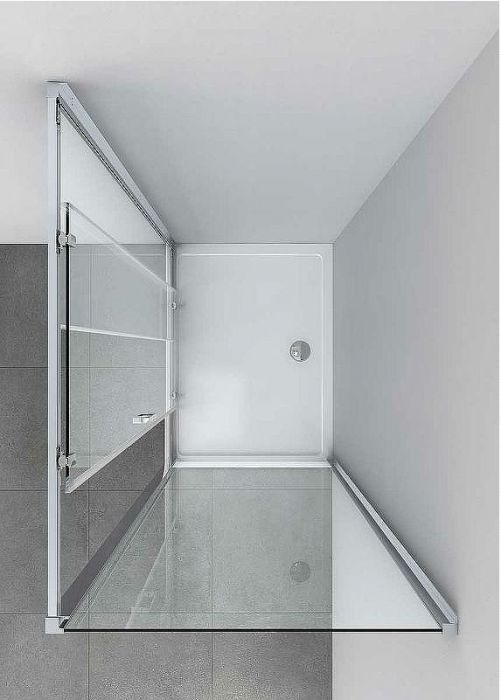 Душевой уголок Vincea Alpha 100x90 VSR-3AL9010CL профиль Хром стекло прозрачное