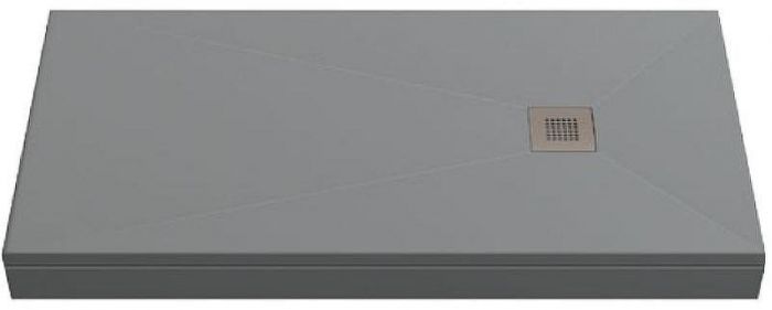 Душевой поддон из искусственного камня Creto Ares 100x70 1-0004 Серый