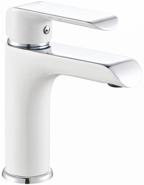 Смеситель для раковины Rose R21F R2101F Белый Хром Смеситель для раковины Rose R21F R2101F Белый Хром