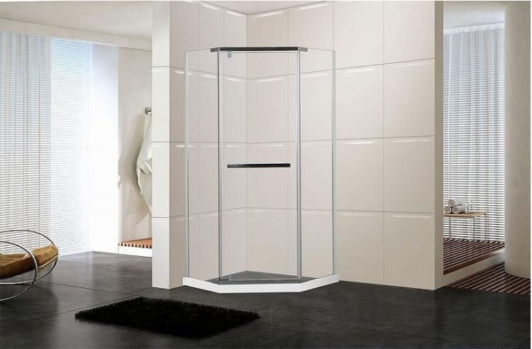 Душевой уголок Ceruttispa Chika ZP91T 90x90 профиль Хром стекло прозрачное