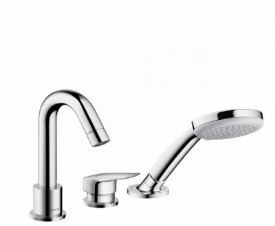 Hansgrohe Logis, Смеситель на борт ванны, на 3 отверстия, Цвет: хром