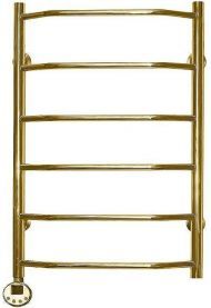 Электрический полотенцесушитель Domoterm Лаура П6 600x800 EL Золото
