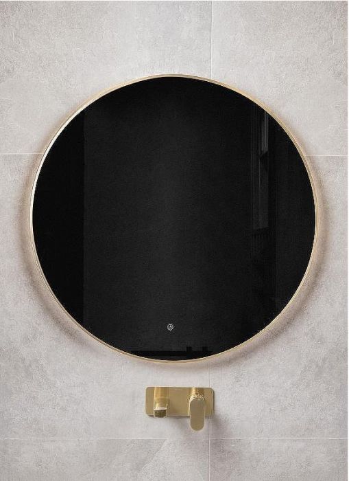 Зеркало Boheme Modern 100 545-100-GM с подсветкой Оружейная сталь с сенсорным выключателем и подогревом