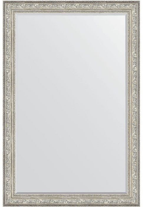 Зеркало Evoform Exclusive 180х120 BY 3634 с фацетом в багетной раме - Виньетка серебро 109