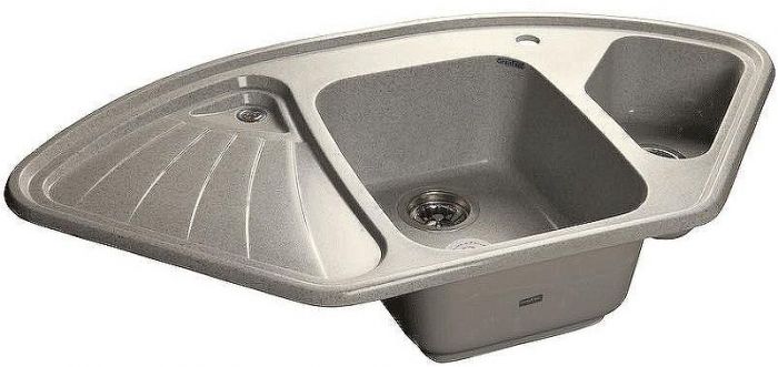 Кухонная мойка GranFest Corner GF-C1040E Серая
