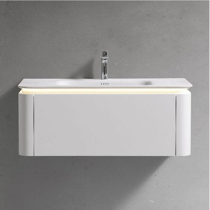 Тумба с раковиной Black&White Universe U925.1000 100 9251000 подвесная Milk white