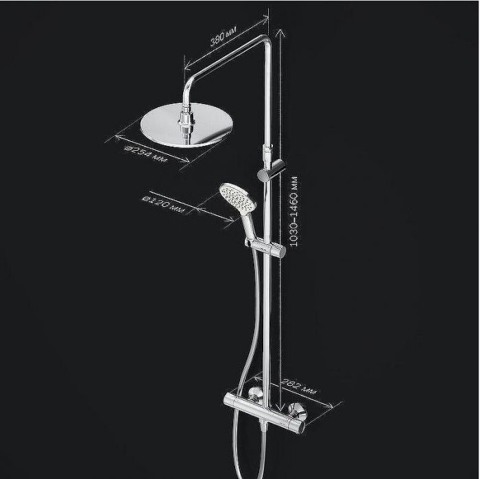 Душевая система AM.PM Like F0780464 Хром