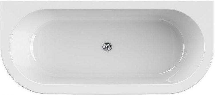 Акриловая ванна Cezares Slim 180x79 SLIM WALL-180-80-60-NERO-SET без гидромассажа