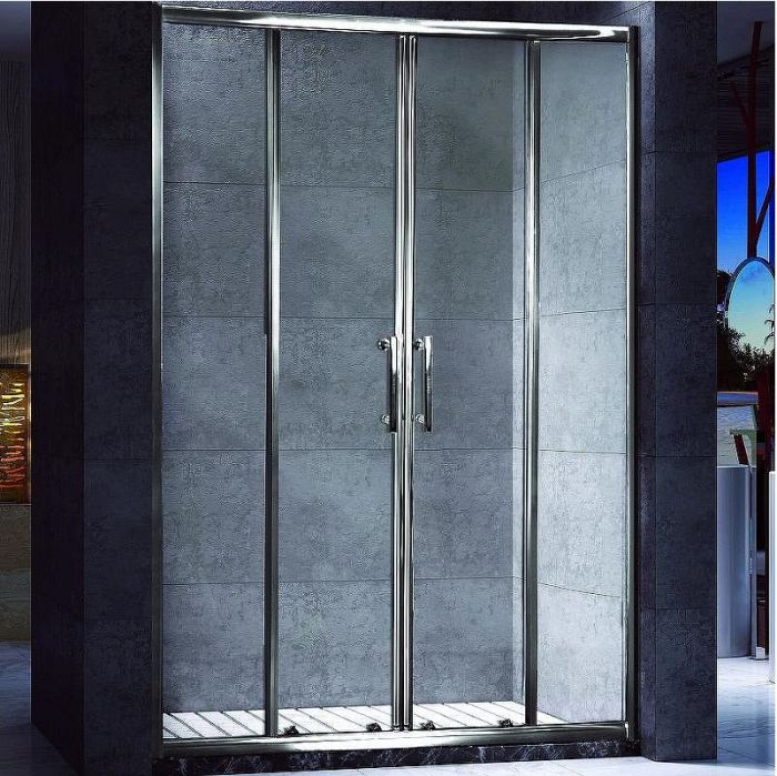 Душевая дверь Esbano ES-140DW 140 ESDN140DW профиль Хром стекло прозрачное