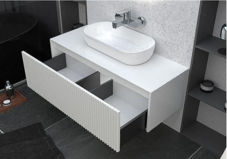 Тумба c раковиной SanVit Рольф 1 100 krolf1100 подвесная Белая