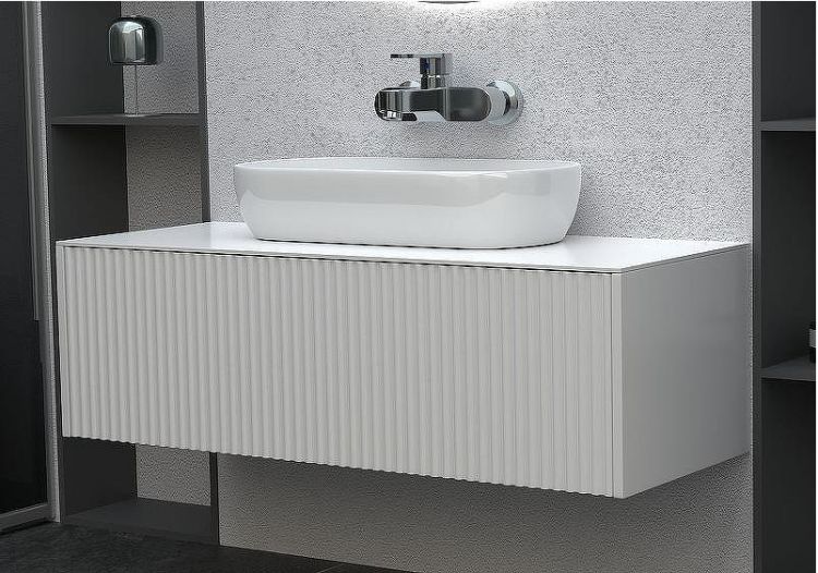 Тумба c раковиной SanVit Рольф 1 100 krolf1100 подвесная Белая