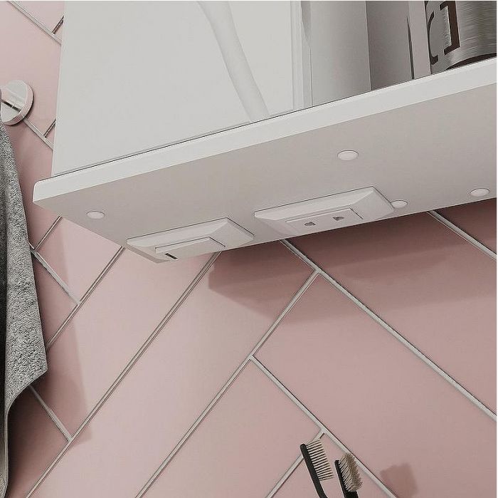 Зеркало со шкафом Volna Adel 50 L zsADEL50.L-01 с подсветкой Белое