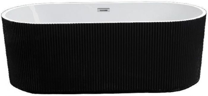 Акриловая ванна Esbano Tortuga 170x80 ESVATORTB Черная Белая без гидромассажа