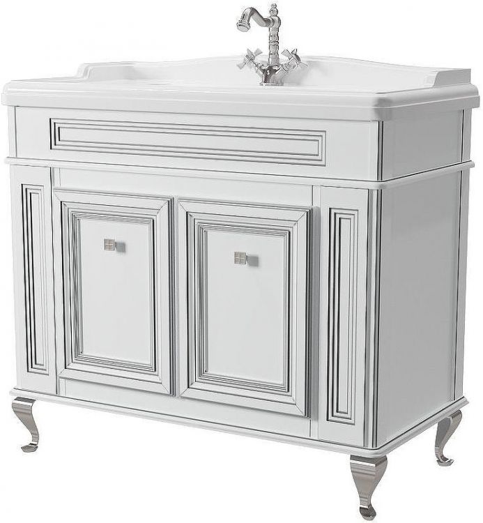 Тумба под раковину Caprigo Fresco 100 10625CH-021.CRM.00.05 Белая матовая