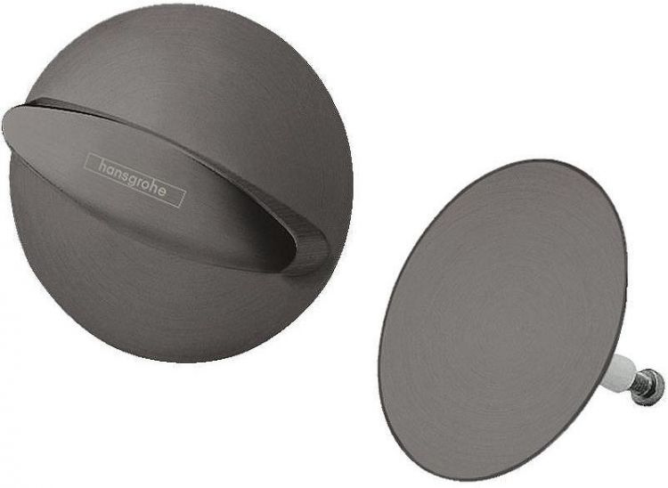 Накладки для слив-перелива Hansgrohe Flexaplus 58185340 Шлифованный черный хром