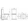 Унитаз CERAMICANOVA Cubic напольный пристенный CN1803