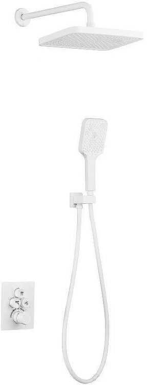 Душевая система beWash BV3ITSS222 с термостатом Белая матовая