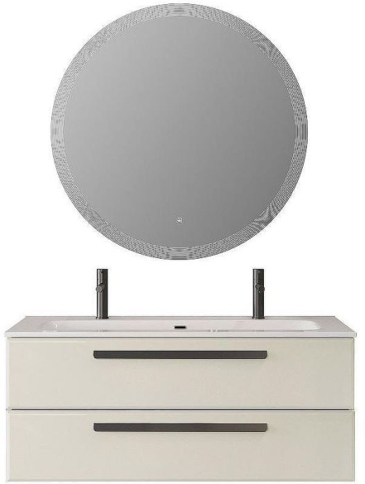 Тумба под раковину Cezares Eco-Cer-N 120 ECO-CER-N-1200-2C-SO-AS-P подвесная Альпака брашированная без ручек