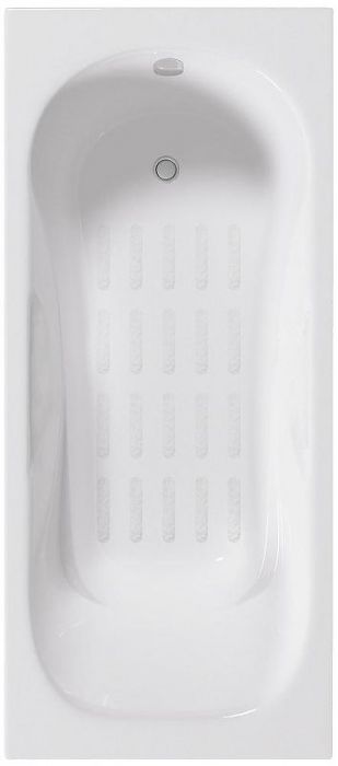 Чугунная ванна Delice Malibu 170х70 DLR230608-AS без отверстий под ручки с антискользящим покрытием