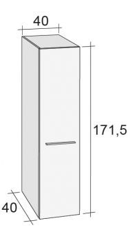 Шкаф колонна для ванной Riho Broni 171 см, одна дверь