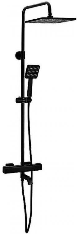 Душевая система Gappo G2491-6 с термостатом Черная матовая
