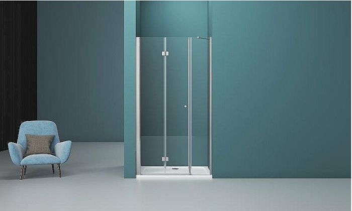 Душевая дверь BelBagno Albano 180 ALBANO-BS-13-90+90-C-Cr профиль Хром стекло прозрачное