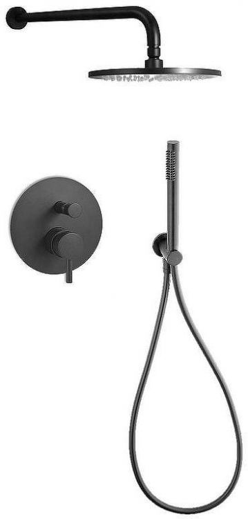 Душевая система Paffoni Light KITLIG015NO Черная матовая Душевая система Paffoni Light KITLIG015NO Черная матовая