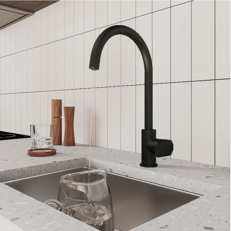 Смеситель для кухни Milardo Rora RORBLFJM05 Черный матовый Смеситель для кухни Milardo Rora RORBLFJM05 Черный матовый