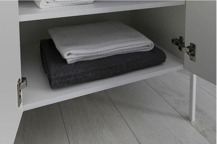 Тумба с раковиной Aquanet Nova Lite 60 302523 подвесная Белый глянец