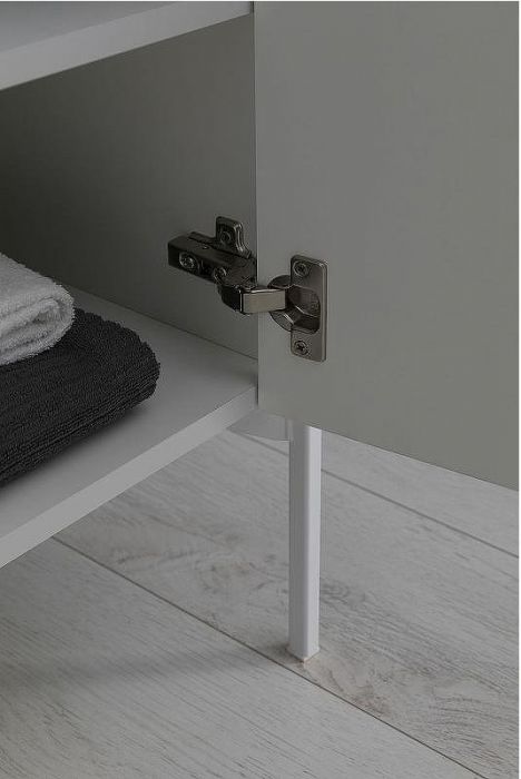 Тумба с раковиной Aquanet Nova Lite 60 302523 подвесная Белый глянец