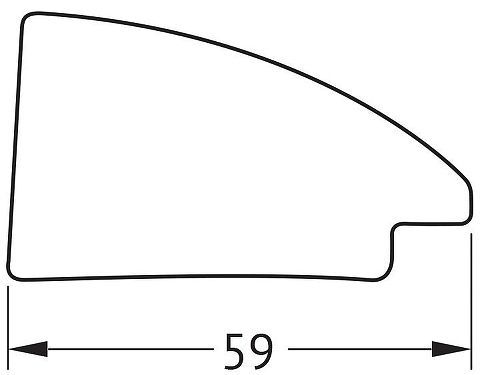 Зеркало Evoform Octagon 65х65 BY 7438 в багетной раме - Брашированное серебро 59