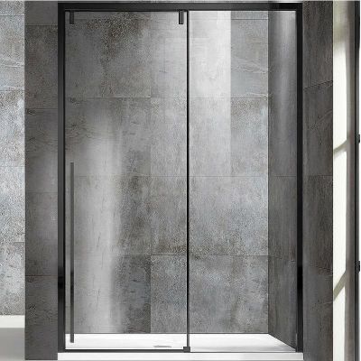 Душевая дверь Vincea Lugano 150 VDS-1L150CLB-1 профиль Черный стекло прозрачное